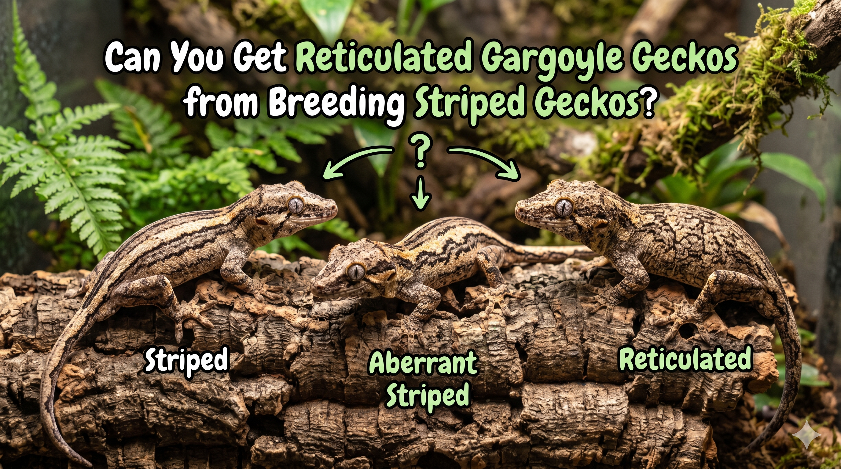 Can You Get Reticulated Gargoyle Geckos from Breeding Striped Geckos?