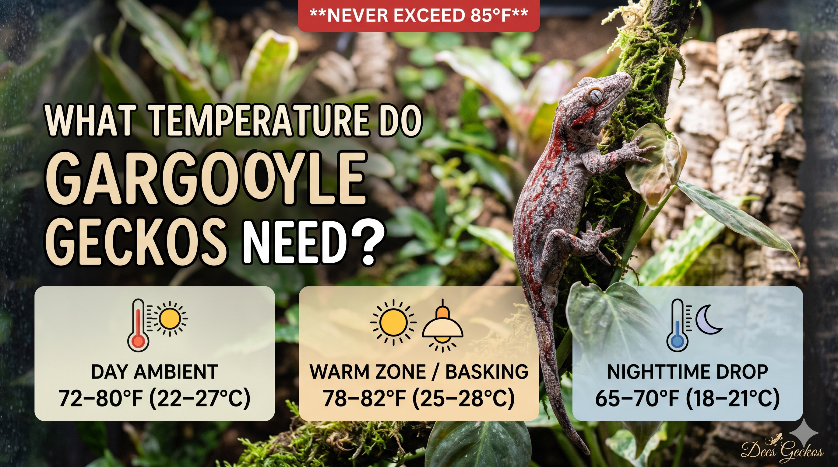 What Temperature Do Gargoyle Geckos Need?
